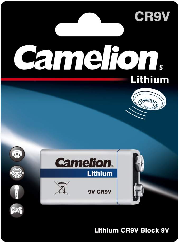 Pile Lithium 9V / ER9V Camelion Lithium 9V