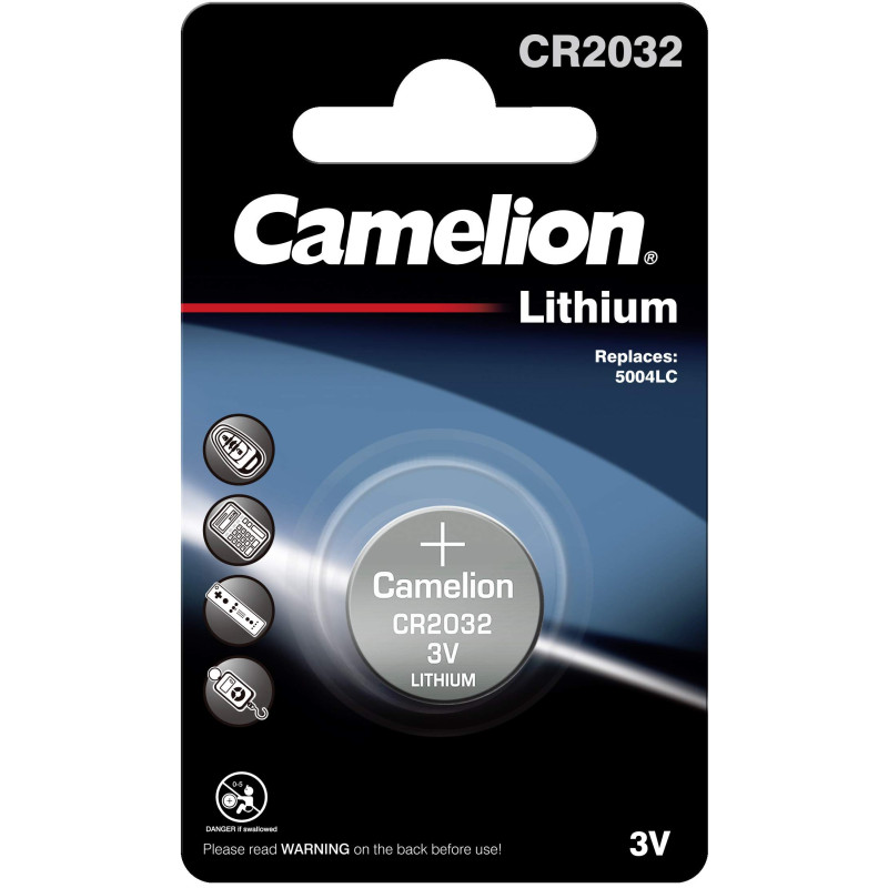 Pile CR2032 / 5004LC Camelion Bouton Lithium 3V