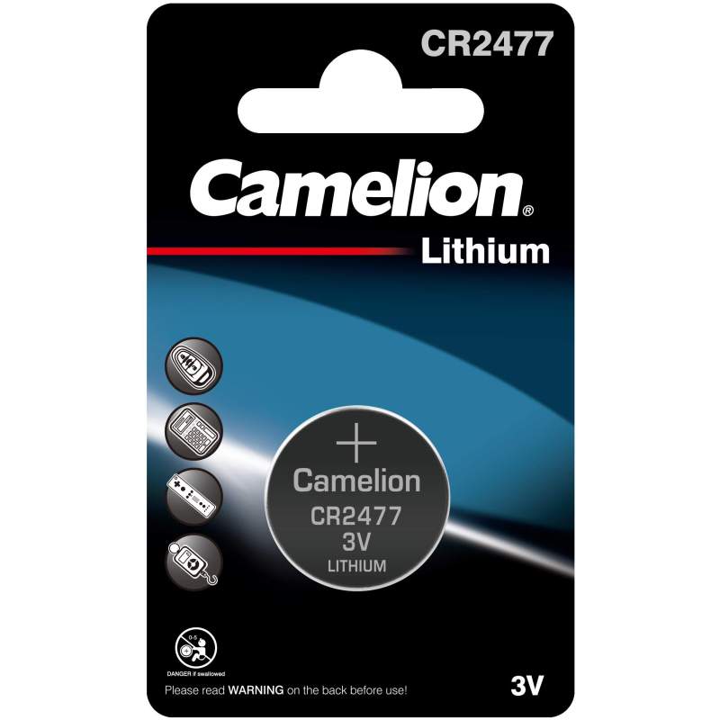 Pile CR2477 Camelion Bouton Lithium 3V
