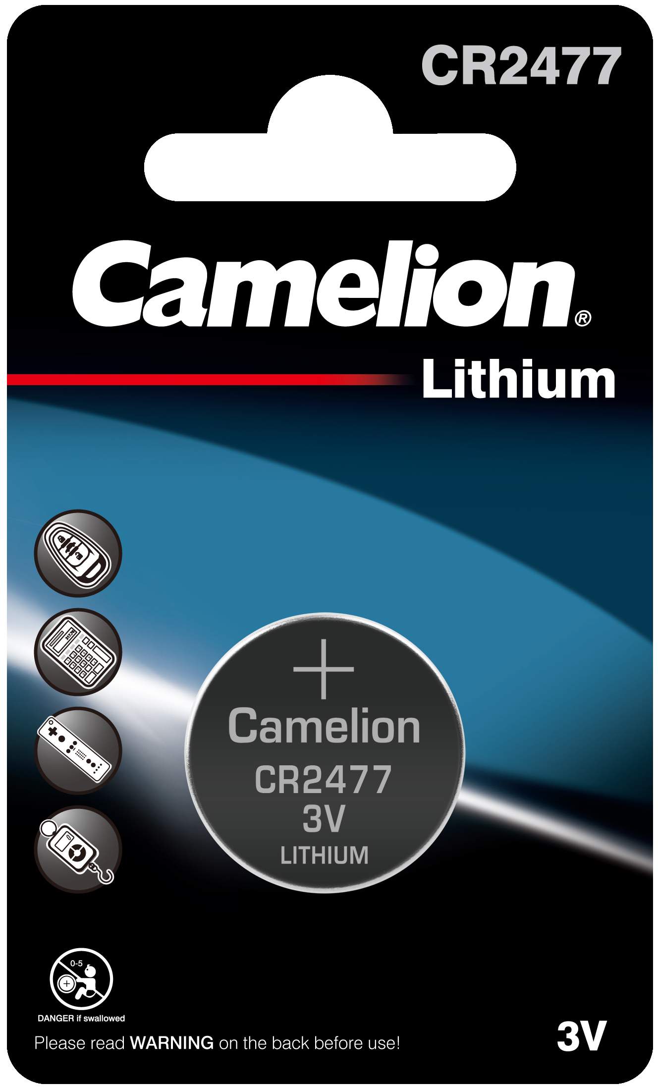Pile CR2477 Camelion Bouton Lithium 3V - Bestpiles