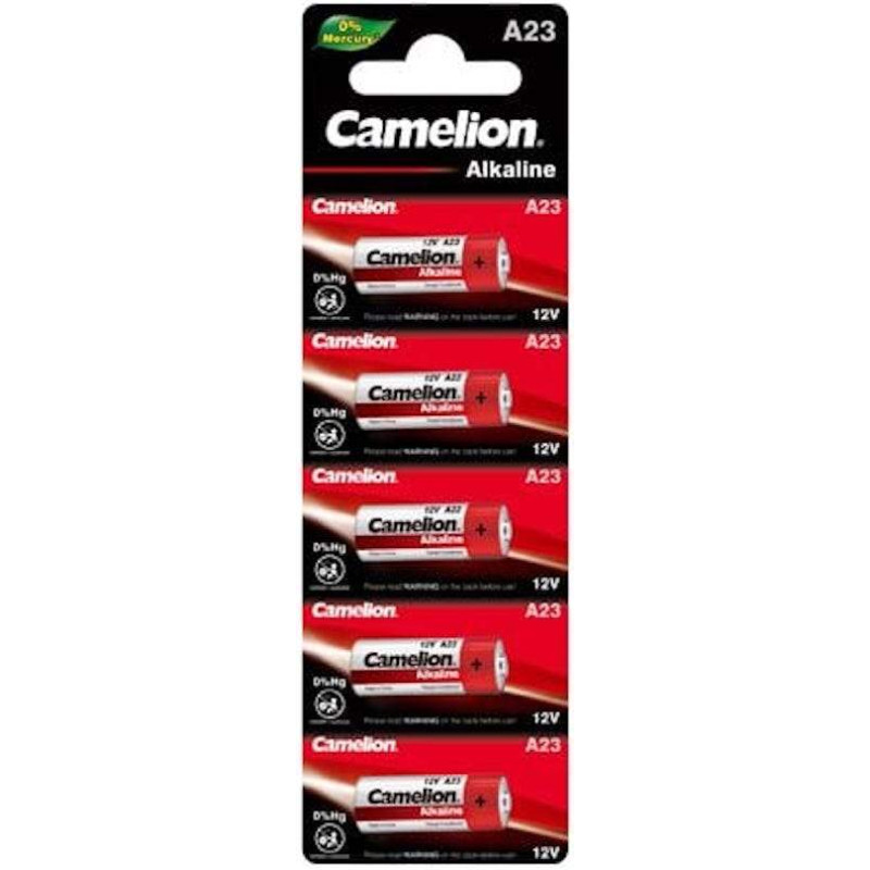 5 Piles A23 / V23GA / MN21 / LR23A Camelion Alcaline 12V