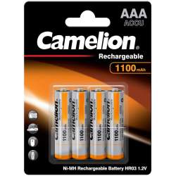 4 Piles Rechargeables AAA / HR03 1100mAh Camelion