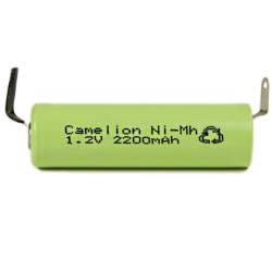 Pile Rechargeable Cosse a Souder AA / NH-R6 2200mAh Camelion