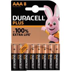 8 Piles Alcalines AAA / LR03 Duracell Plus