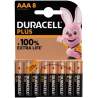 Duracell Alcaline Plus AAA / LR03 par 8