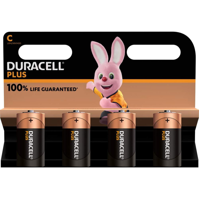 Duracell Alcaline Plus C / LR14 par 4