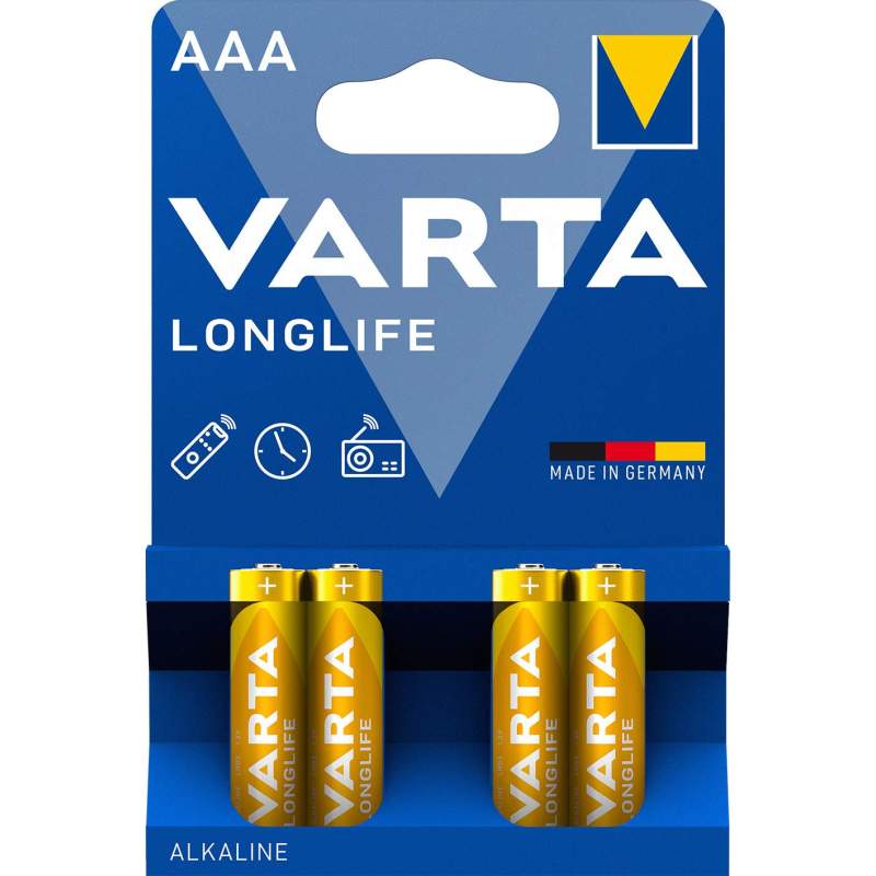 Varta Alcaline LongLife AAA / LR03 par 4