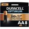 8 Piles Alcalines AA / LR6 Duracell Optimum