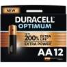 12 Piles Alcalines AA / LR6 Duracell Optimum