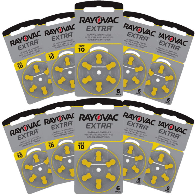 60 Piles Auditives 10 / PR70 Rayovac Extra