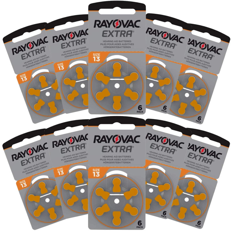 60 Piles Auditives 13 / PR48 Rayovac Extra