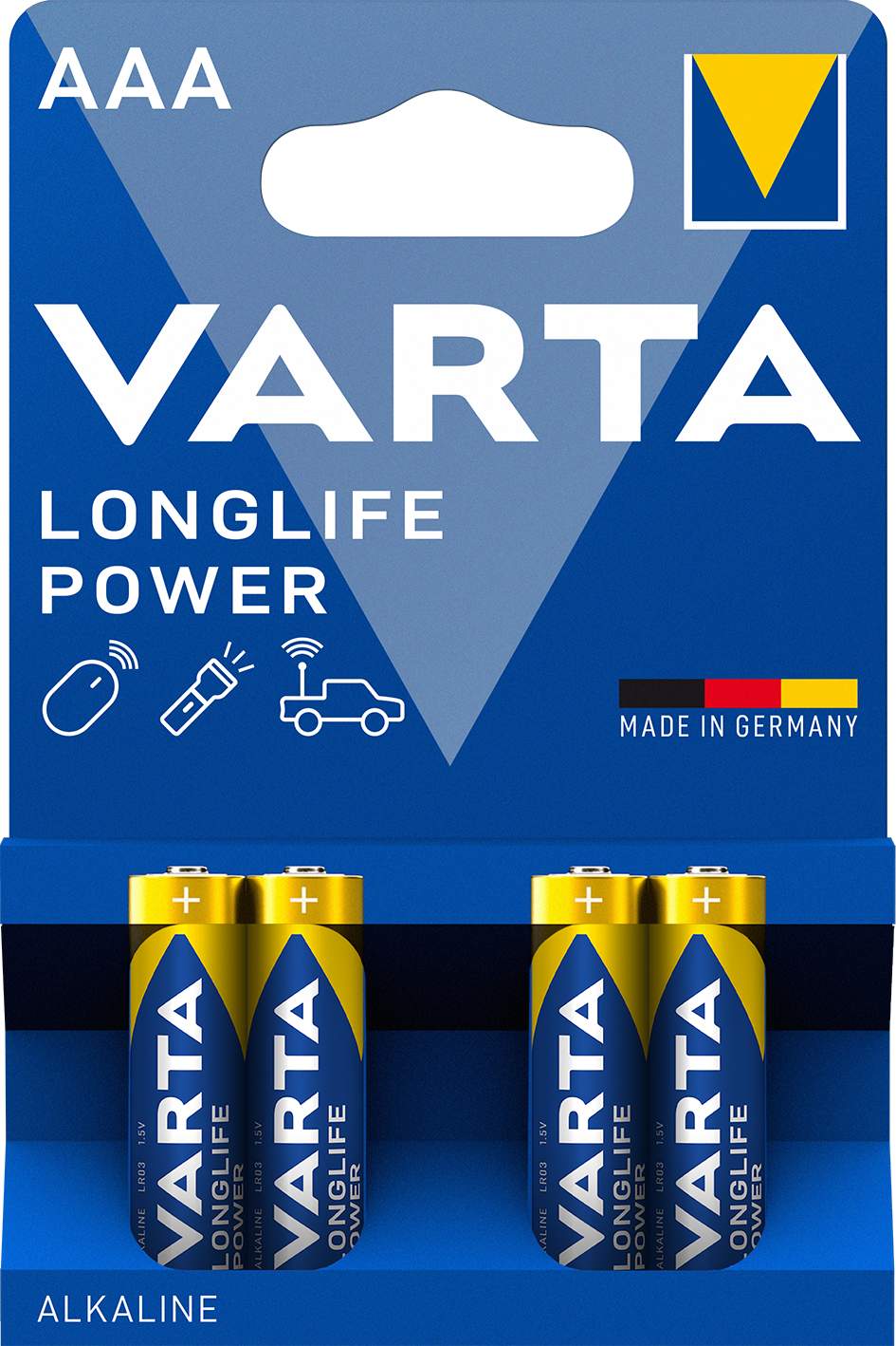 Varta Alcaline LongLife Power AAA / LR03 par 4