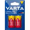 Varta Alcaline LongLife Max Power C / LR14 par 2
