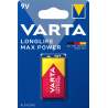 Varta Alcaline LongLife Max Power 9V / 6LR61 par 1