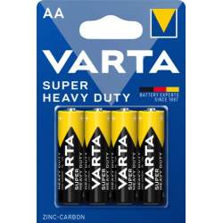 4 Piles Salines AA / LR6 Varta Super Heavy Duty