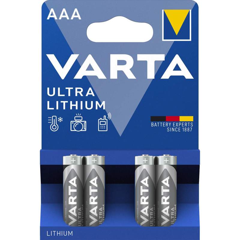 Varta Ultra Lithium AAA / LR03 par 4