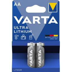2 Piles Lithium AA / LR6 Varta Ultra Lithium
