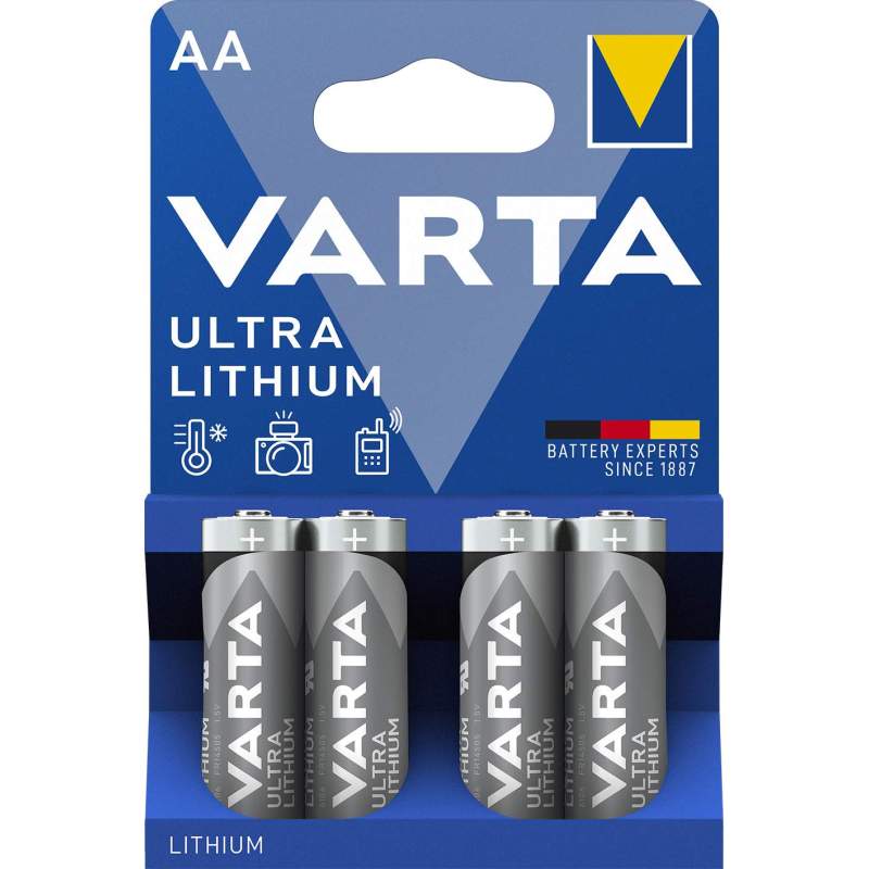 Varta Ultra Lithium AA / LR6 par 4