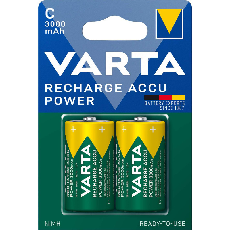 VARTA RECHARGE ACCU POWER C 3000MAH PAR 2