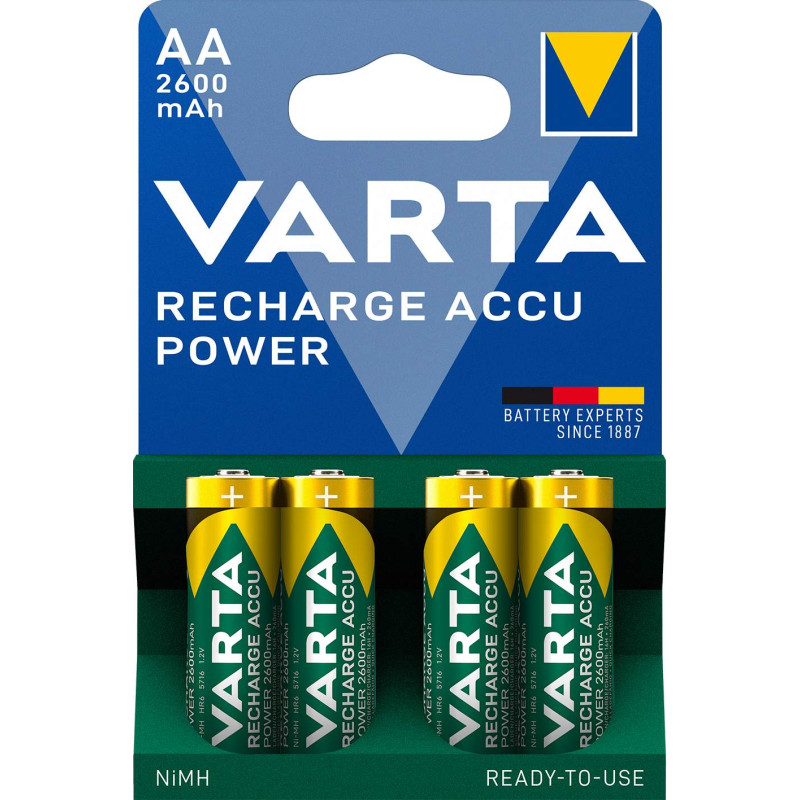 VARTA RECHARGE ACCU POWER AA 2600MAH PAR 4