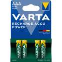 VARTA RECHARGE ACCU POWER AAA 1000MAH PAR 4