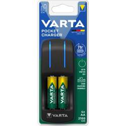 Chargeur Varta Pocket avec 4 piles AA 2100mAh