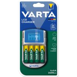 Chargeur Varta LCD Charger avec 4 piles AA 2600mAh