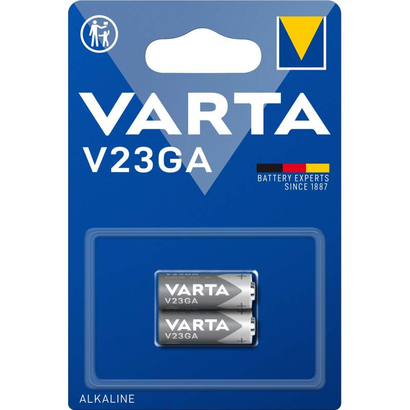 2 Piles V23GA / A23 / MN21 Varta Alcaline 12V