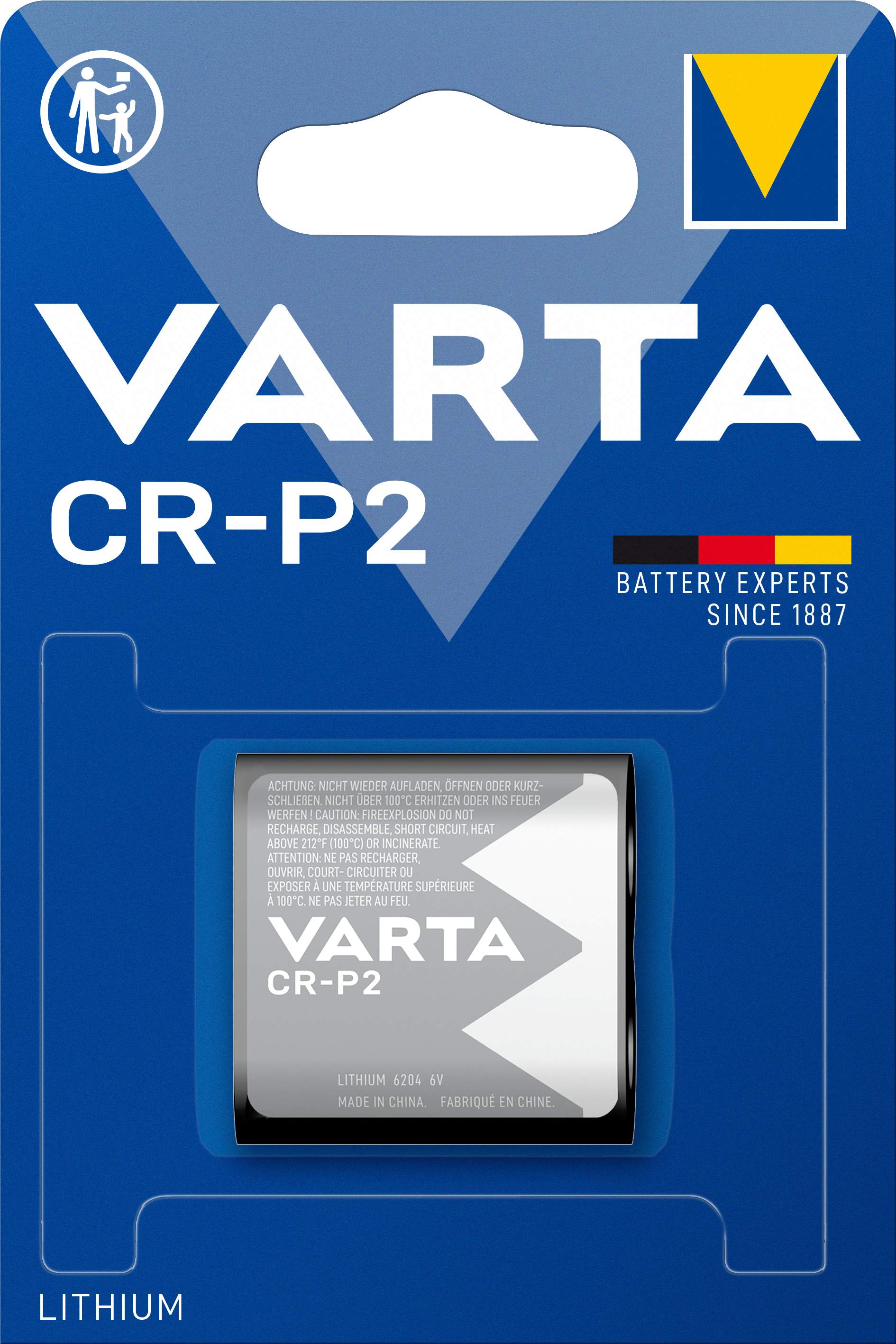 Pile CR-P2 / 223 Varta Lithium 6V