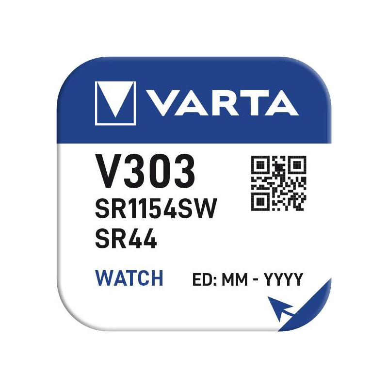 Pile Montre 303 / SR44 / SR44SW / SR1156S Varta