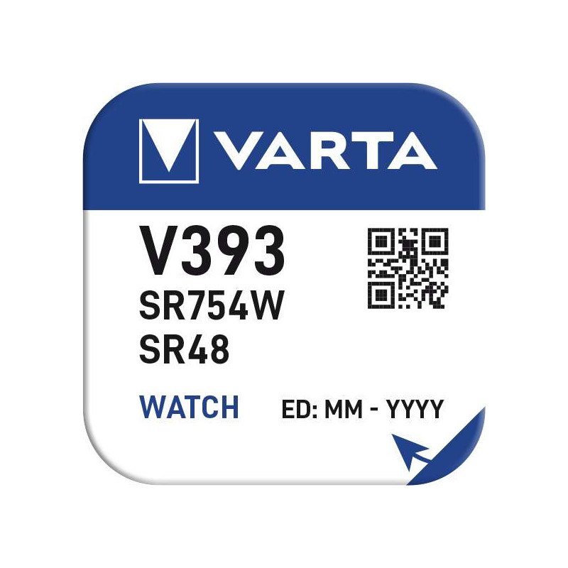 Pile Montre 393 / SR48 / SR754W Varta