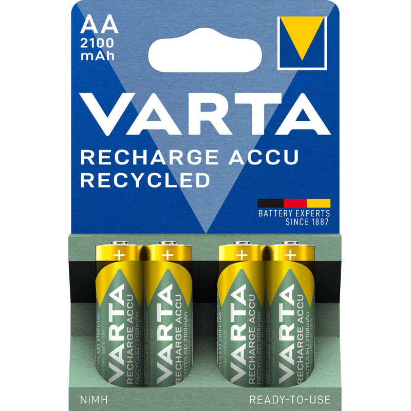 VARTA RECHARGE ACCU RECYCLED AA 2100MAH PAR 4