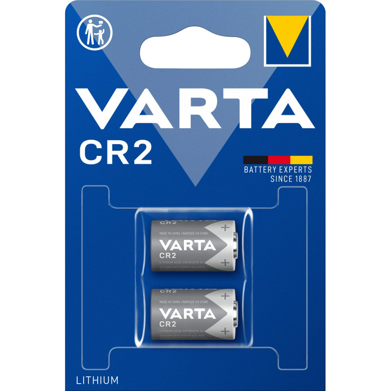 2 piles CR2 Varta Lithium 3V