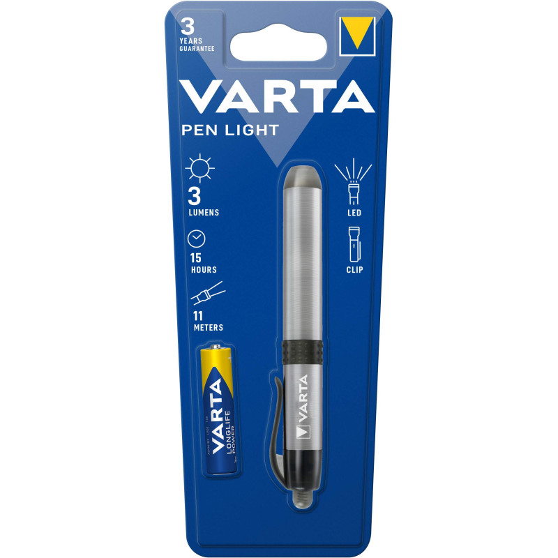 Torche Varta Pen Light avec 1 pile AAA