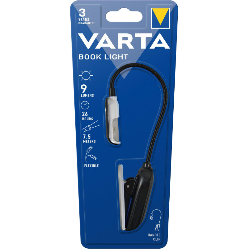 Torche Varta Book Light avec 2 piles CR2032