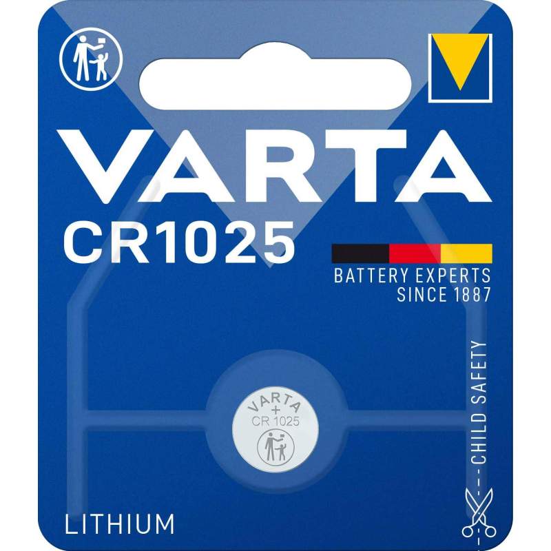 Pile CR1025 Varta Bouton Lithium 3V
