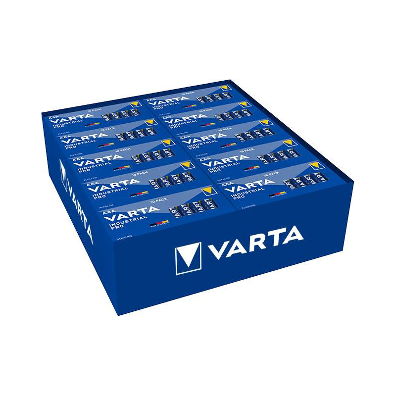 700 Piles Alcalines AAA / LR03 Varta Industrial Pro