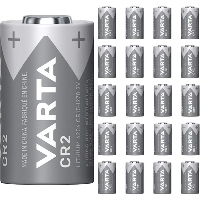 20 Piles CR2 Varta Lithium 3V