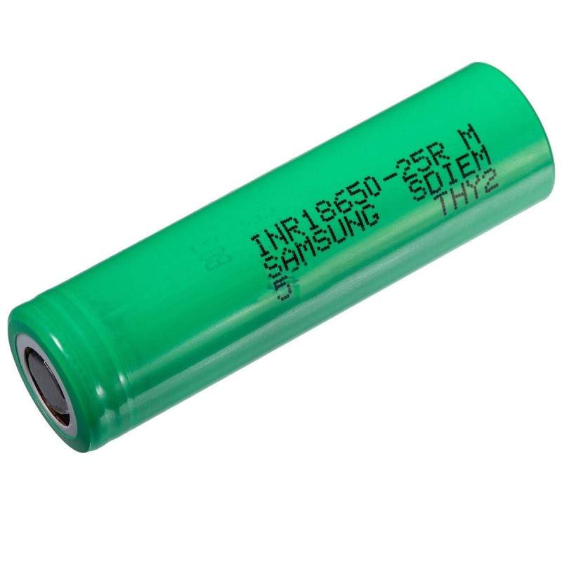 Pile Rechargeable 18650 INR18650-25R Samsung Li-ion 3,7V 2500mAh 20A