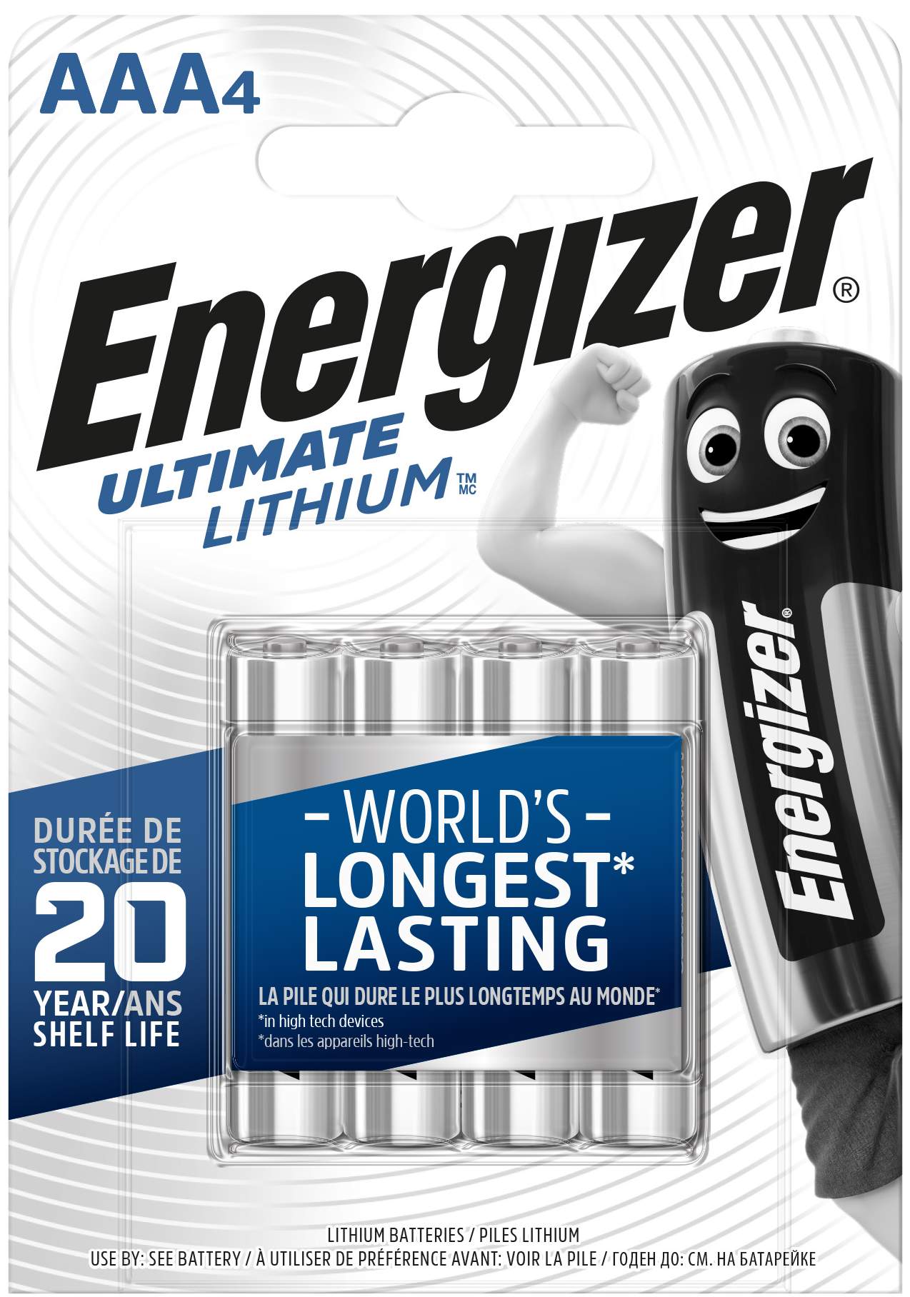 4 Piles Lithium AAA / LR03 Energizer Ultimate Lithium