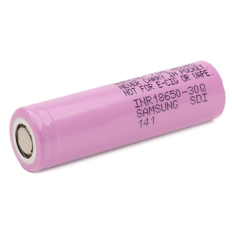 Pile Rechargeable 18650 INR18650-30Q Samsung Li-ion 3,7V 3000mAh 15A