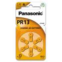 6 Piles Auditives PR13 / PR48 Panasonic Hearing Aid