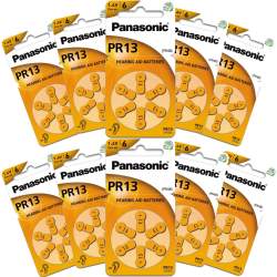 60 Piles Auditives PR13 / PR48 Panasonic Hearing Aid