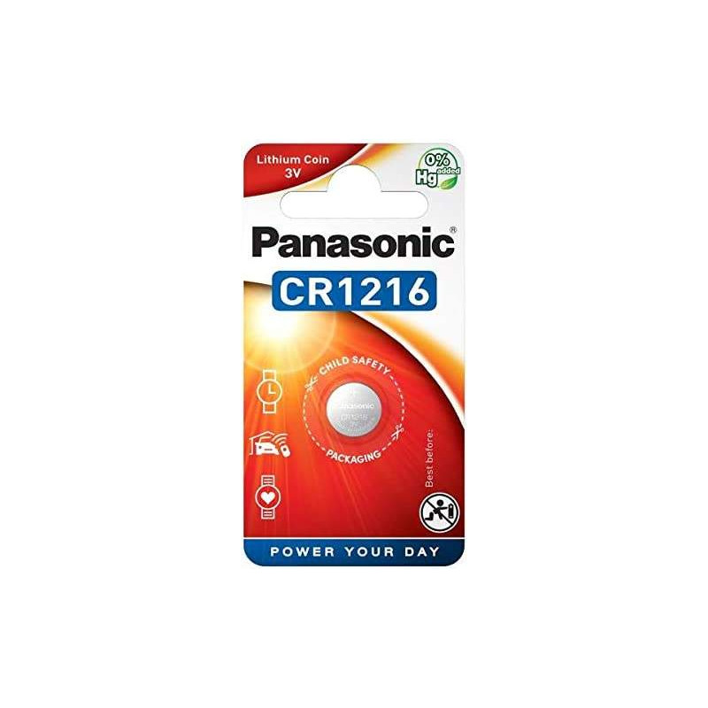 Pile CR1216 Panasonic Bouton Lithium 3V