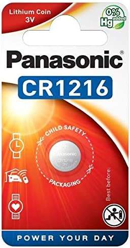 Pile CR1216 Panasonic Bouton Lithium 3V