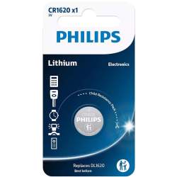 Pile CR1620 / DL1620 Philips Bouton Lithium 3V