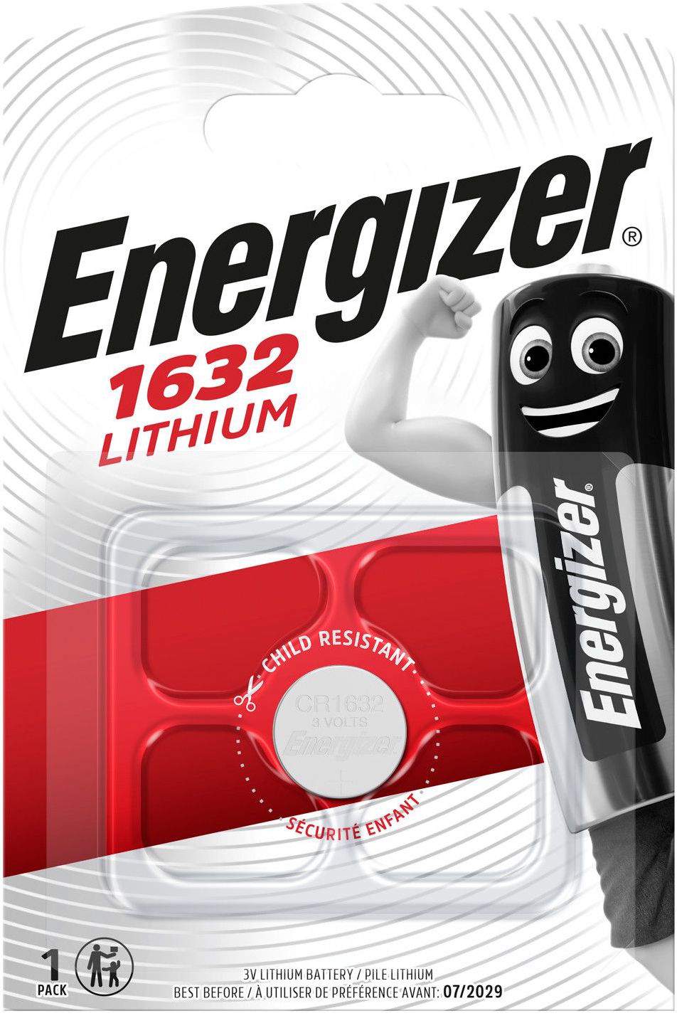 Energizer Lithium 3V CR1632 par 1