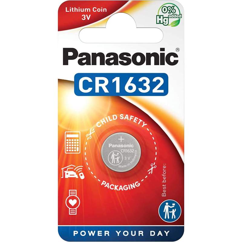 Pile CR1632 Panasonic Bouton Lithium 3V