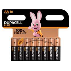 16 Piles Alcalines AA / LR6 Duracell Plus