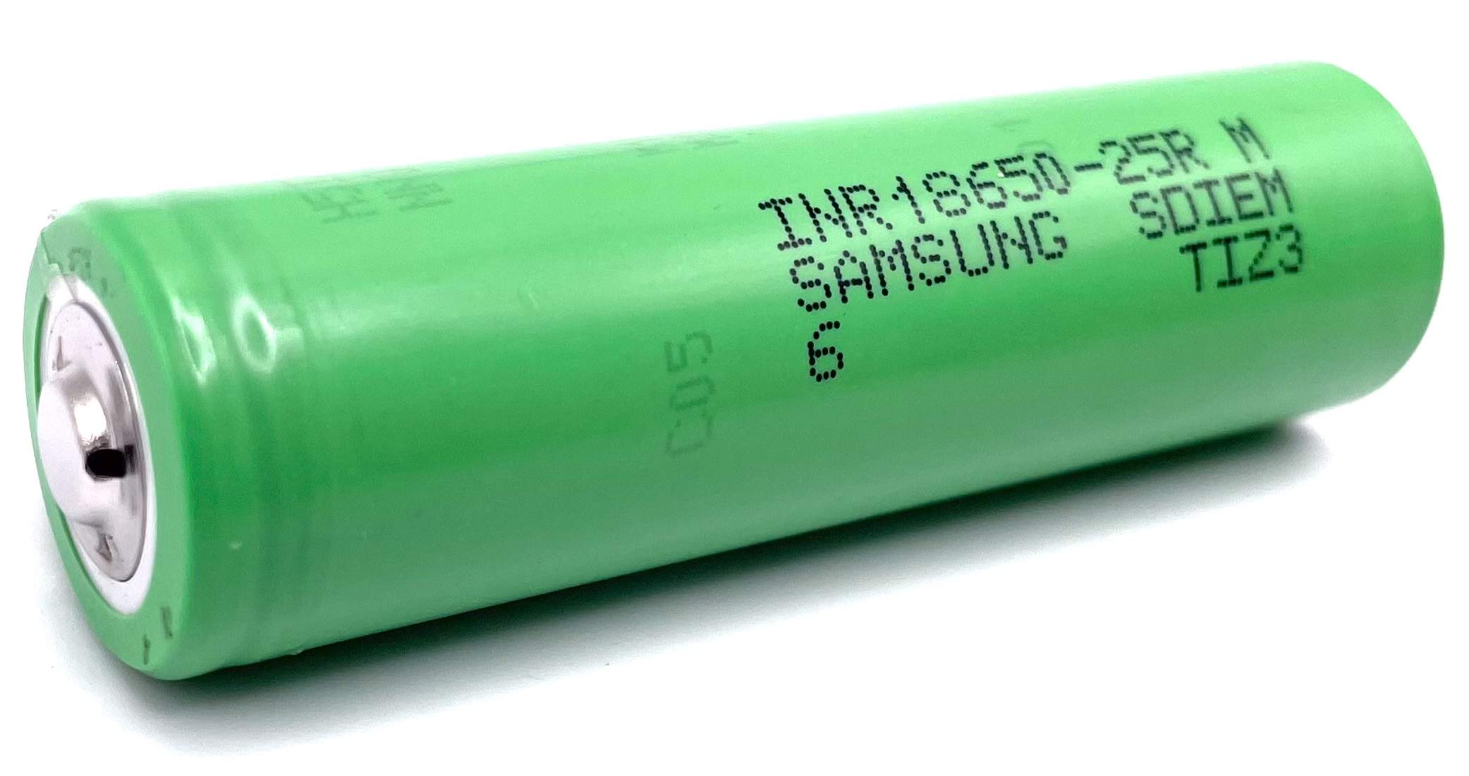 Pile Rechargeable 18650 INR18650-25R Samsung Li-ion 3,7V 2500mAh 20A bouton +